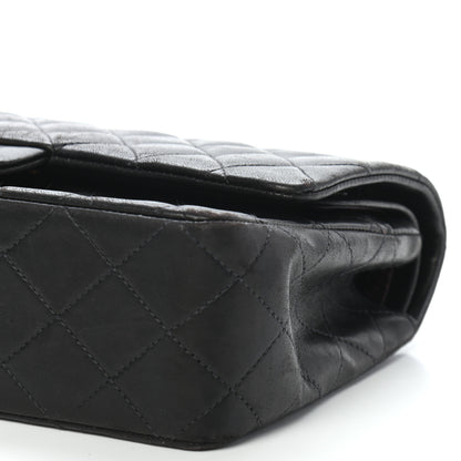 Chanel Lambskin Quilted Medium Double Flap Black 9 of 12