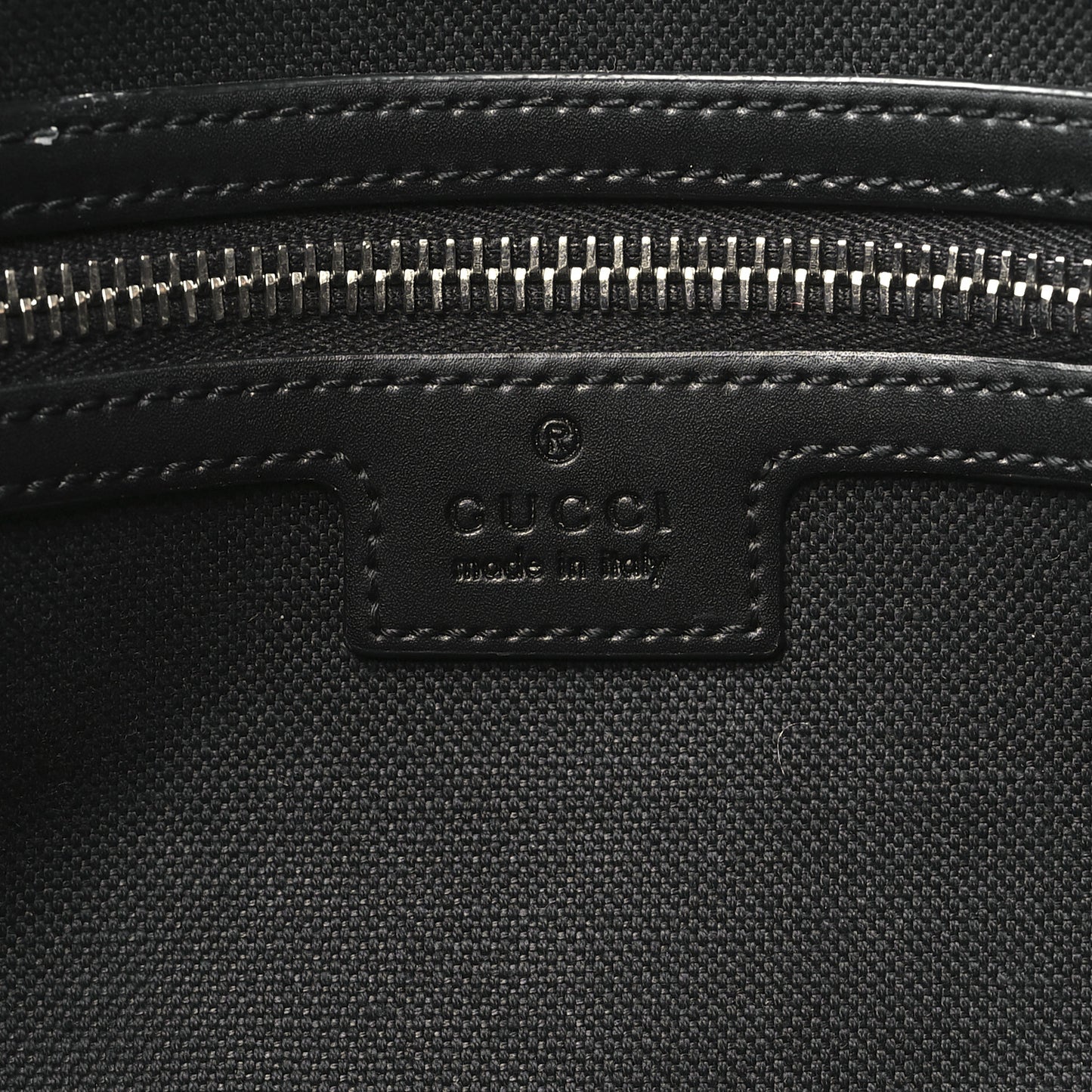Soft GG Supreme Monogram Appia Calfskin Web Medium Carry On Duffle Bag Black Grey