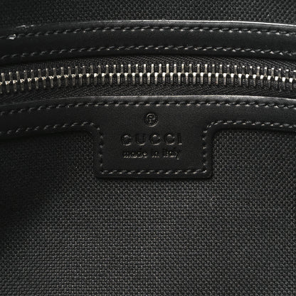 Gucci Soft GG Supreme Monogram Appia Calfskin Web Medium Carry On Duffle Bag Black Grey 5 of 11