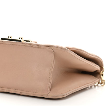 Christian Dior Pearly Lambskin Cannage Miss Dior Promenade Pouch Biege 11 of 11