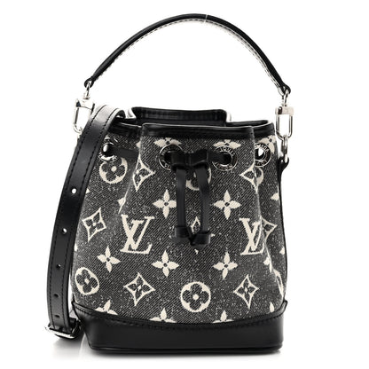 Louis Vuitton Monogram Jacquard Denim Nano Noe Bleu 1 of 8