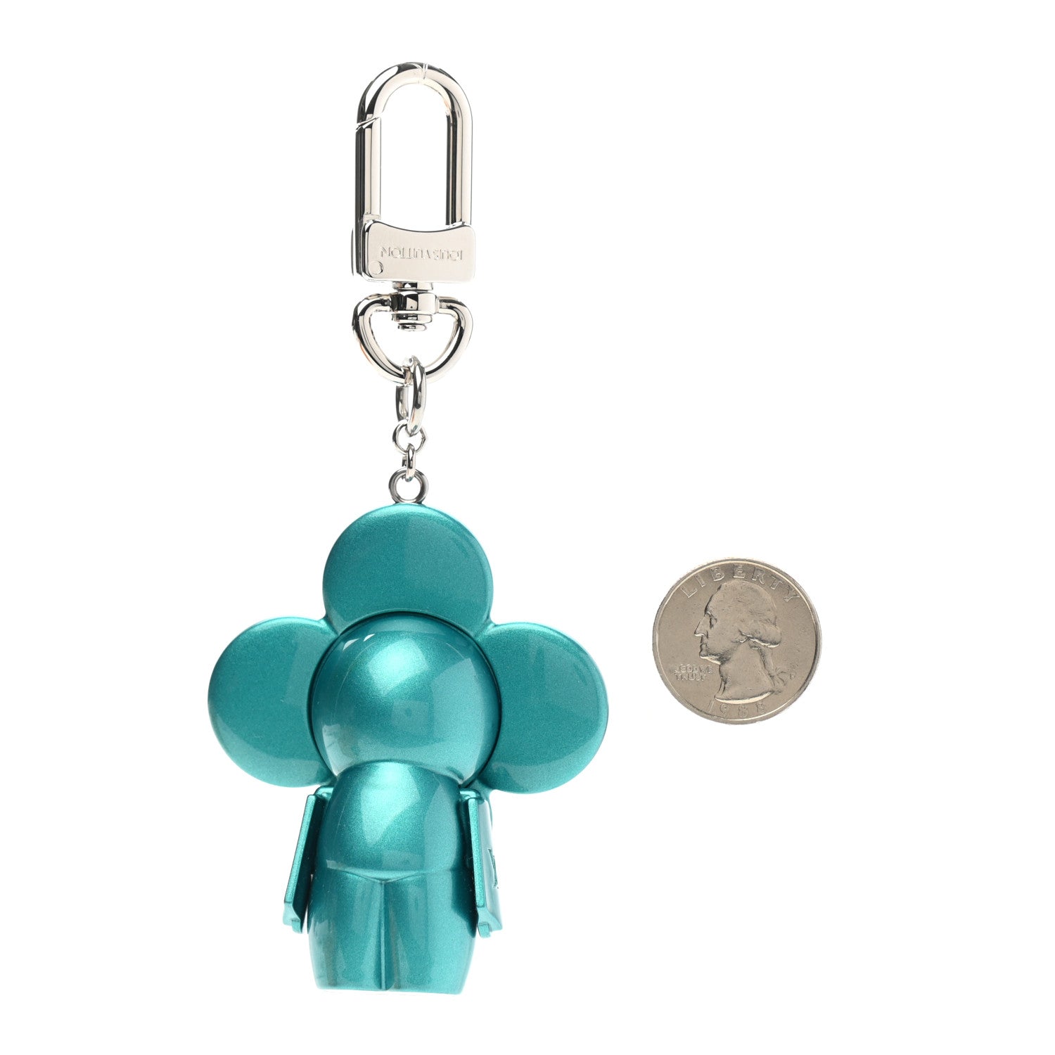 Louis Vuitton Vivienne Bag Charm Key Holder Turquoise 2 of 5