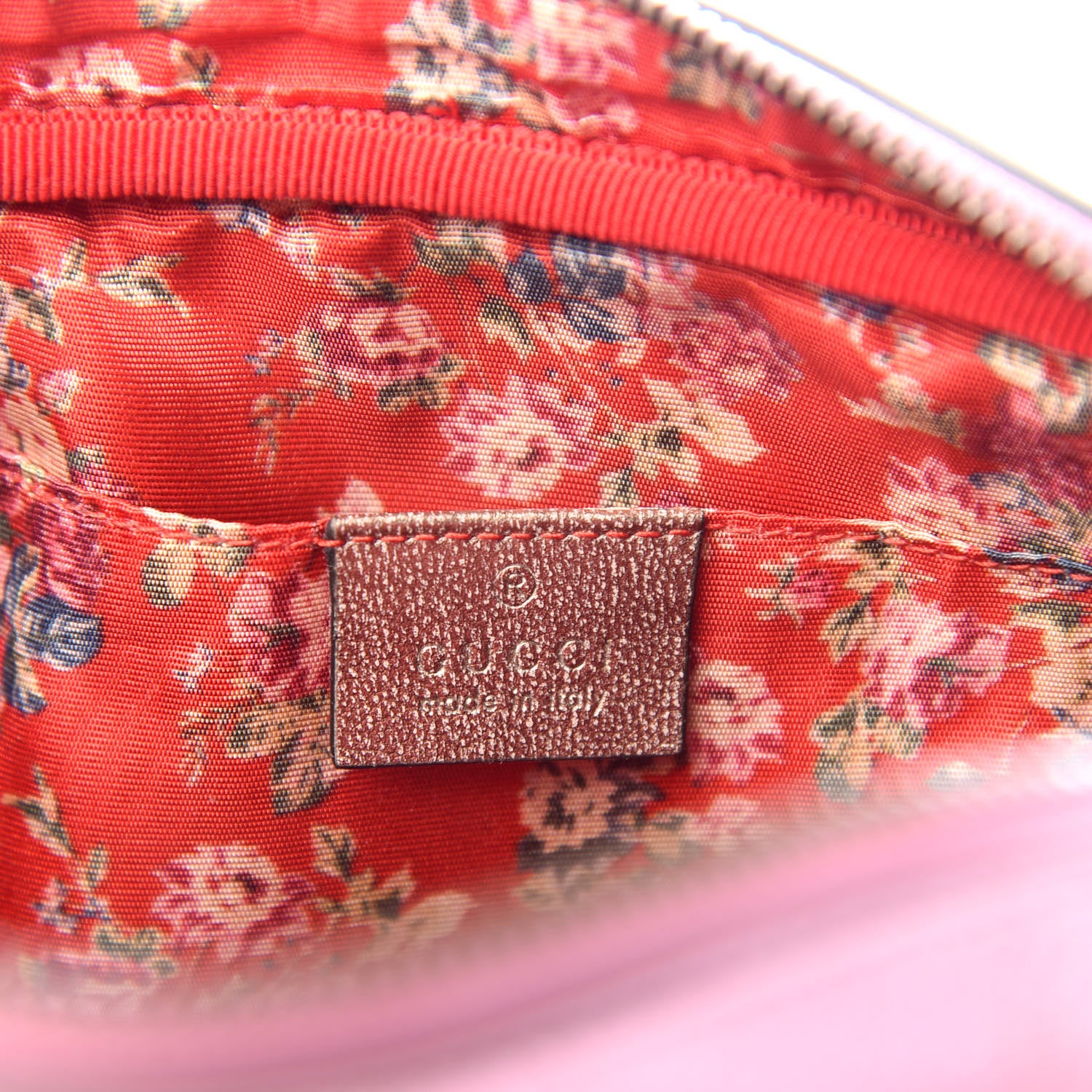 Gucci Laminated Nappa Trapuntata Small Zumi Shoulder Bag Rosa Lago Rame 6 of 10