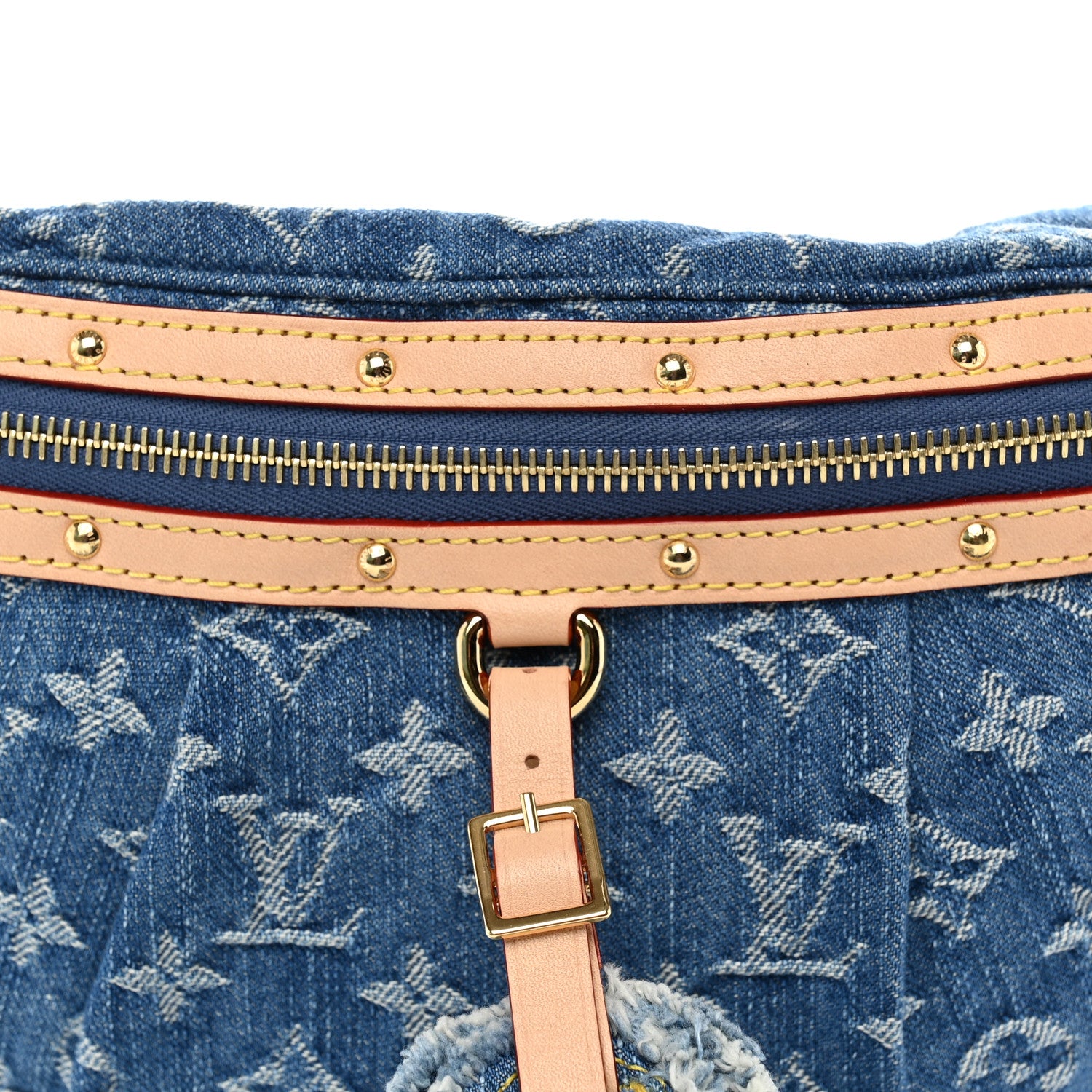 Louis Vuitton Monogram Denim High Rise Bumbag Blue 7 of 9