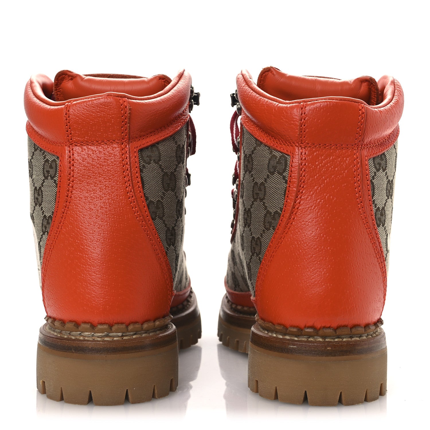 Gucci X THE NORTH FACE Monogram Textured Calfskin Hiking Ankle