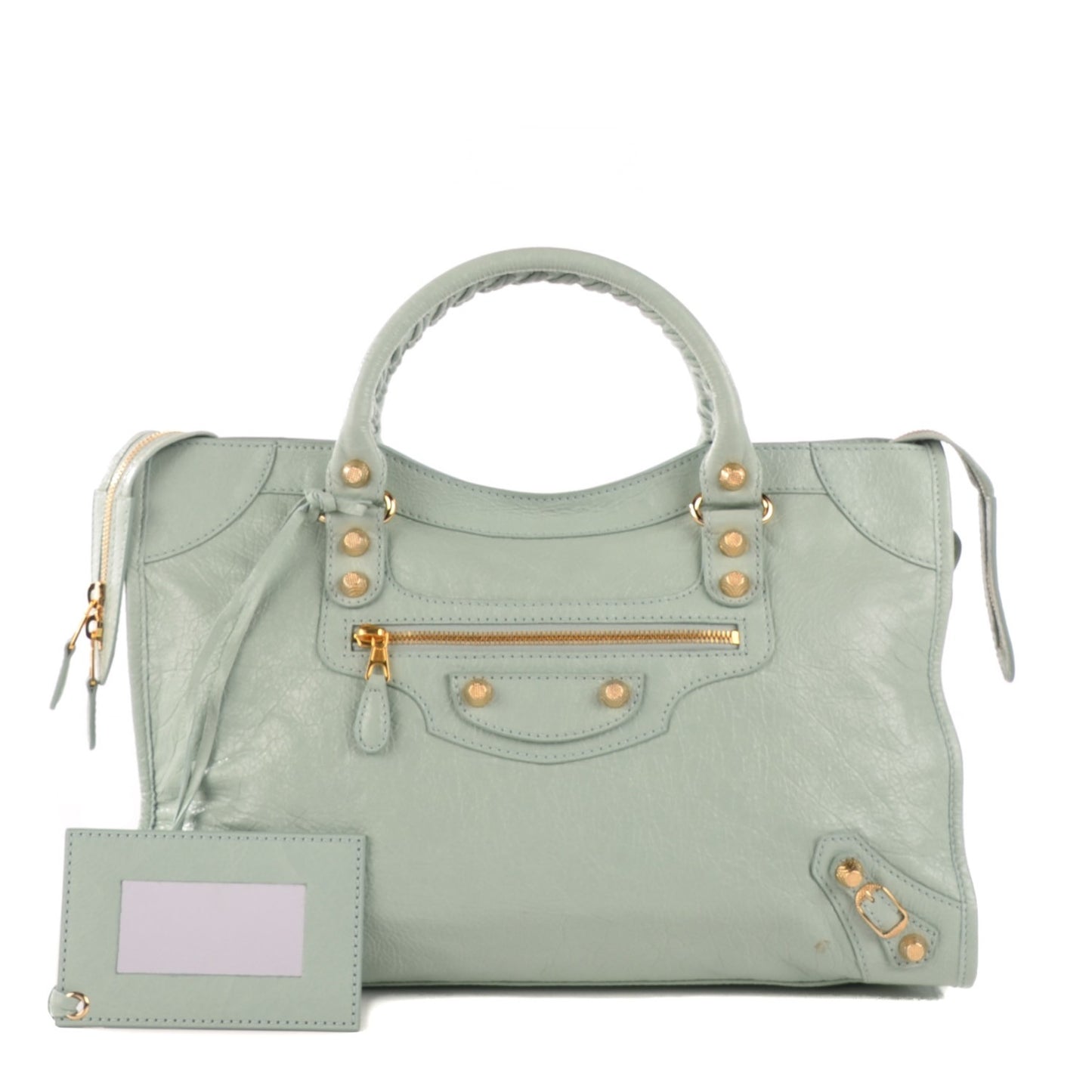 Agneau Giant 12 Gold Hardware City Vert Jade