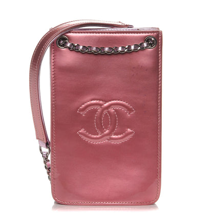 Chanel Patent Crossbody CC Phone Holder Pink 1 of 10