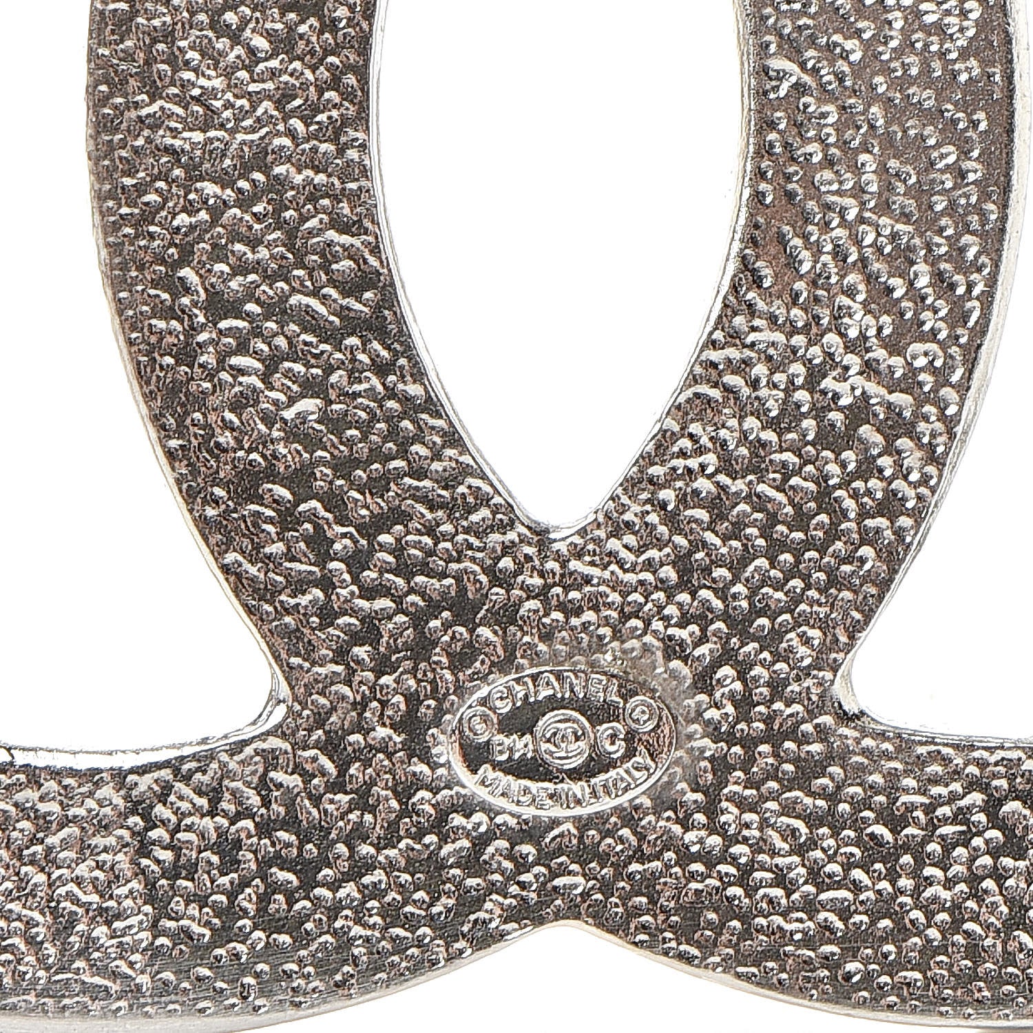 Chanel Baguette Crystal CC Brooch Silver 4 of 4