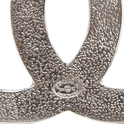 Chanel Baguette Crystal CC Brooch Silver 4 of 4