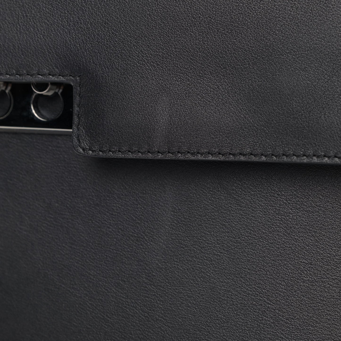 Smooth Calfskin GM Tempete Satchel Black