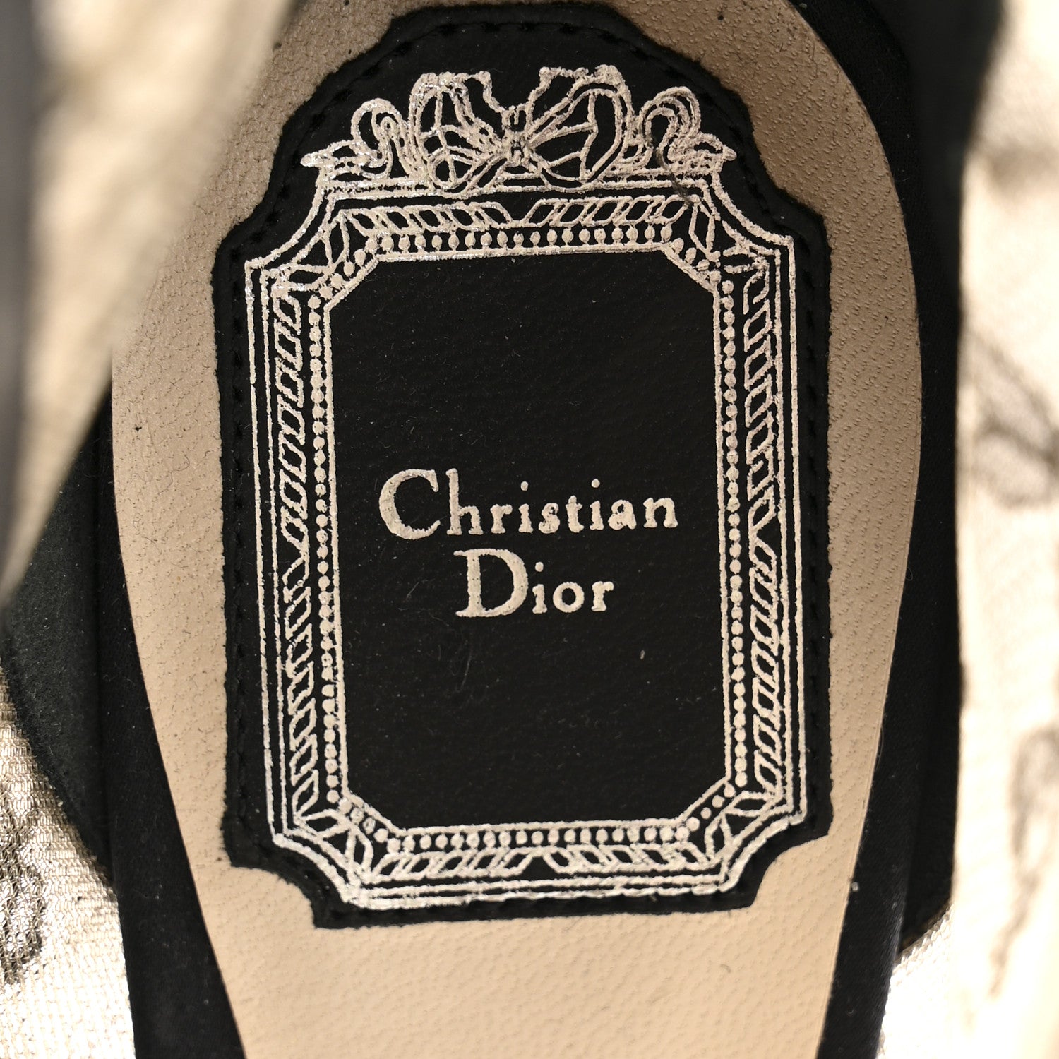 Christian Dior Suede Transparent Mesh Floral Embroidered Peep Toe Boots 37.5 Black 7 of 11