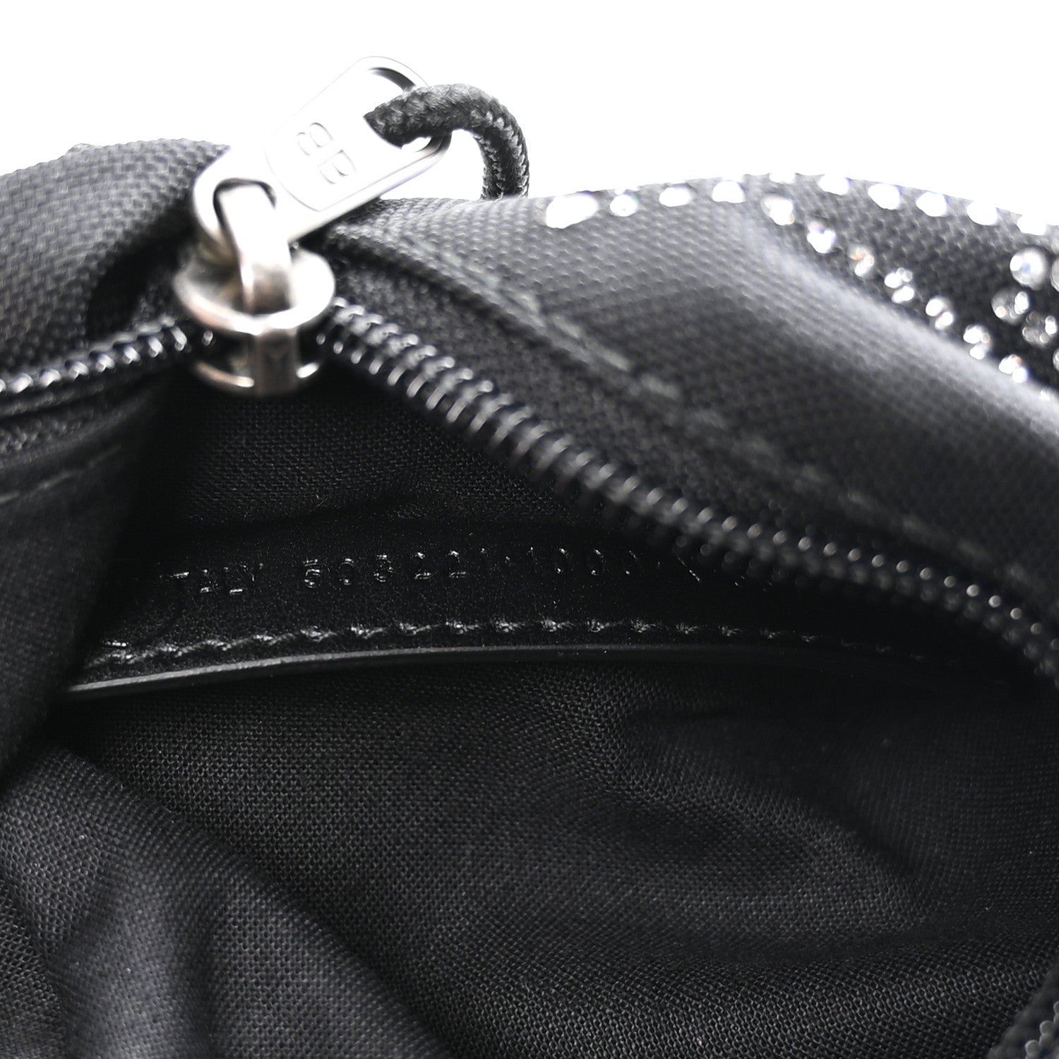 Balenciaga Canvas Crystal Embellished Eiffel Tower Explorer Backpack S Black 6 of 9
