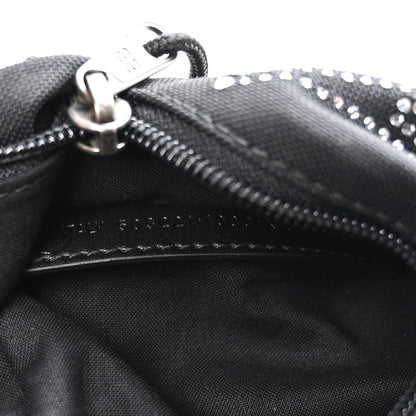 Balenciaga Canvas Crystal Embellished Eiffel Tower Explorer Backpack S Black 6 of 9