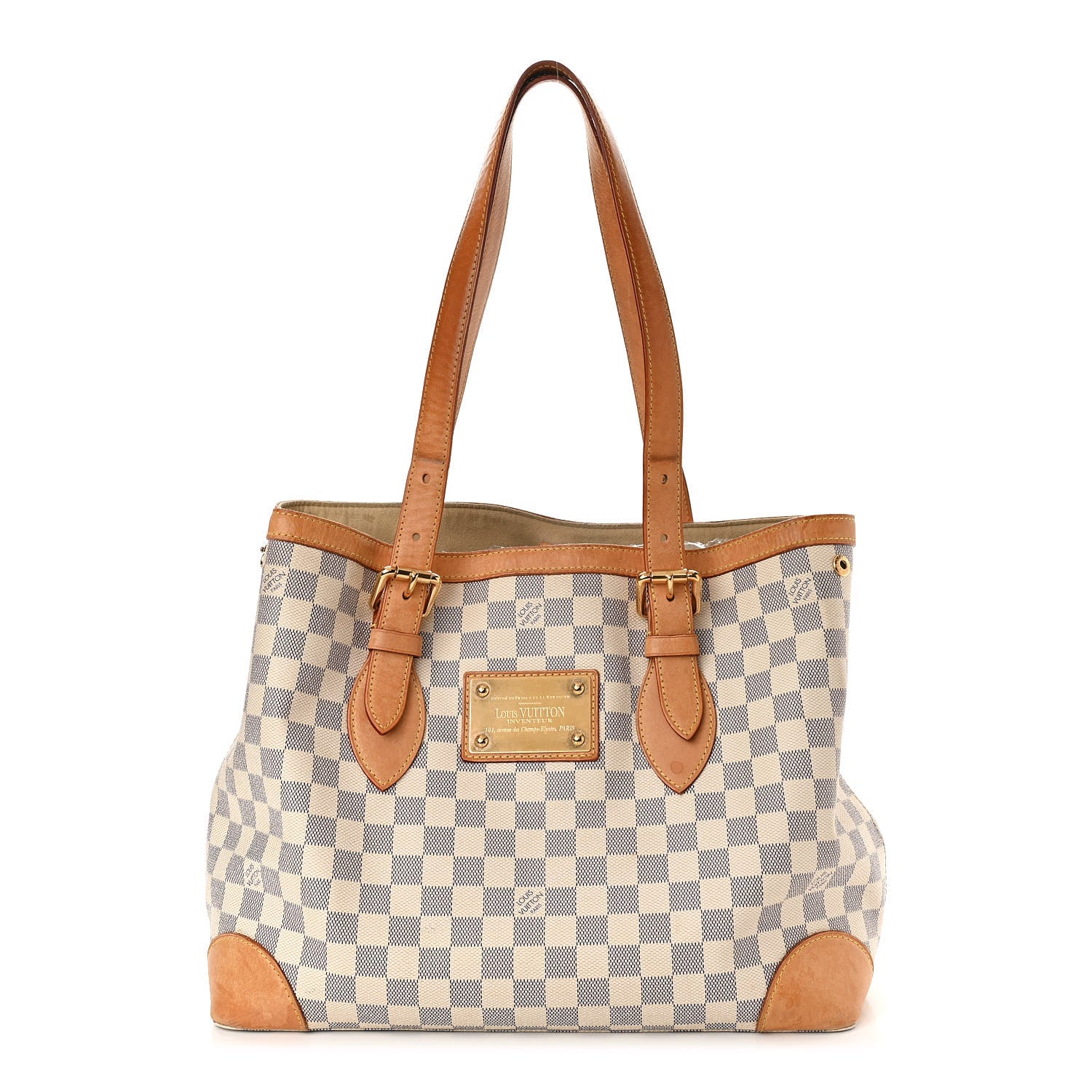 Louis Vuitton Damier Azur Hampstead MM 1 of 13