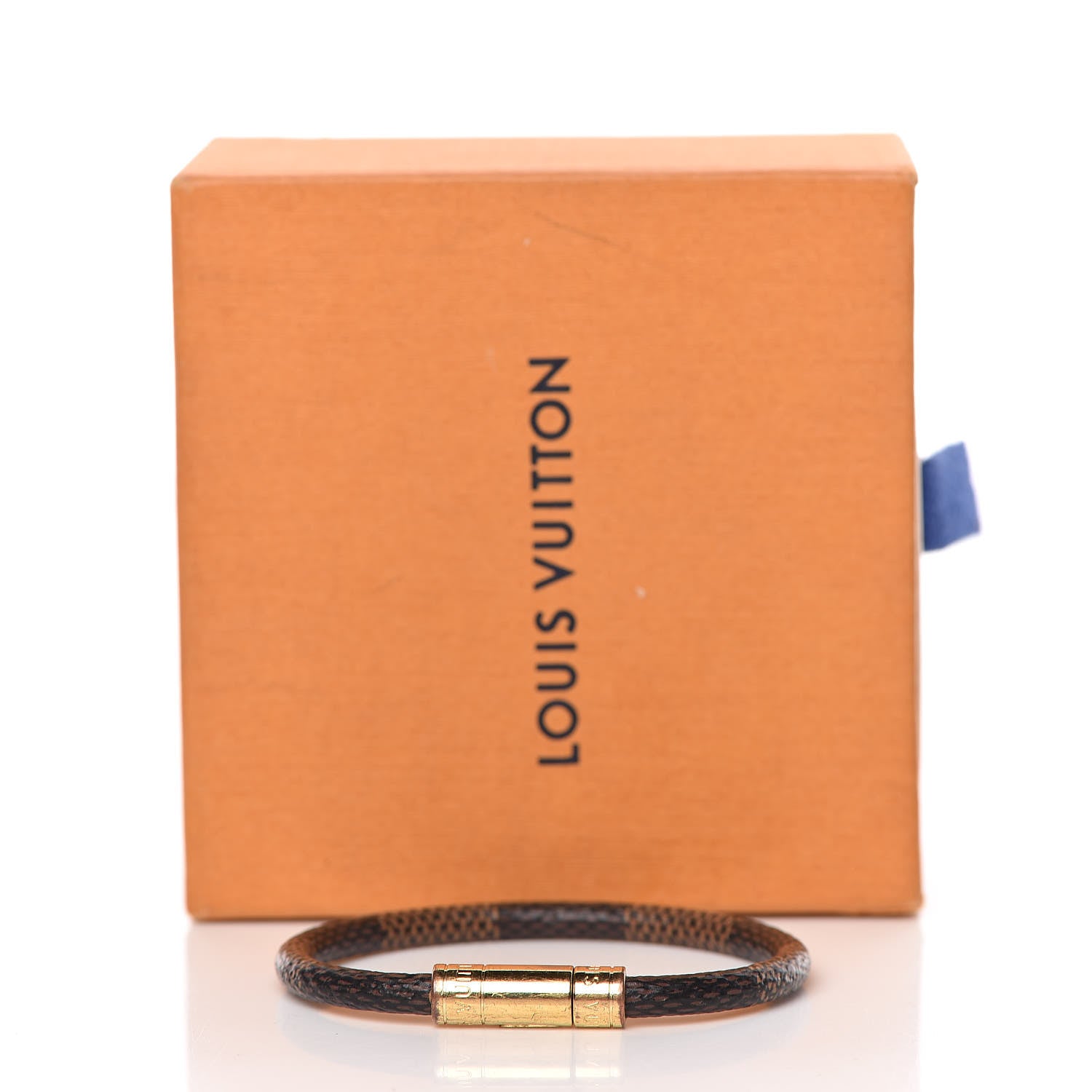Louis Vuitton Damier Ebene Keep It Bracelet 17 5 of 5