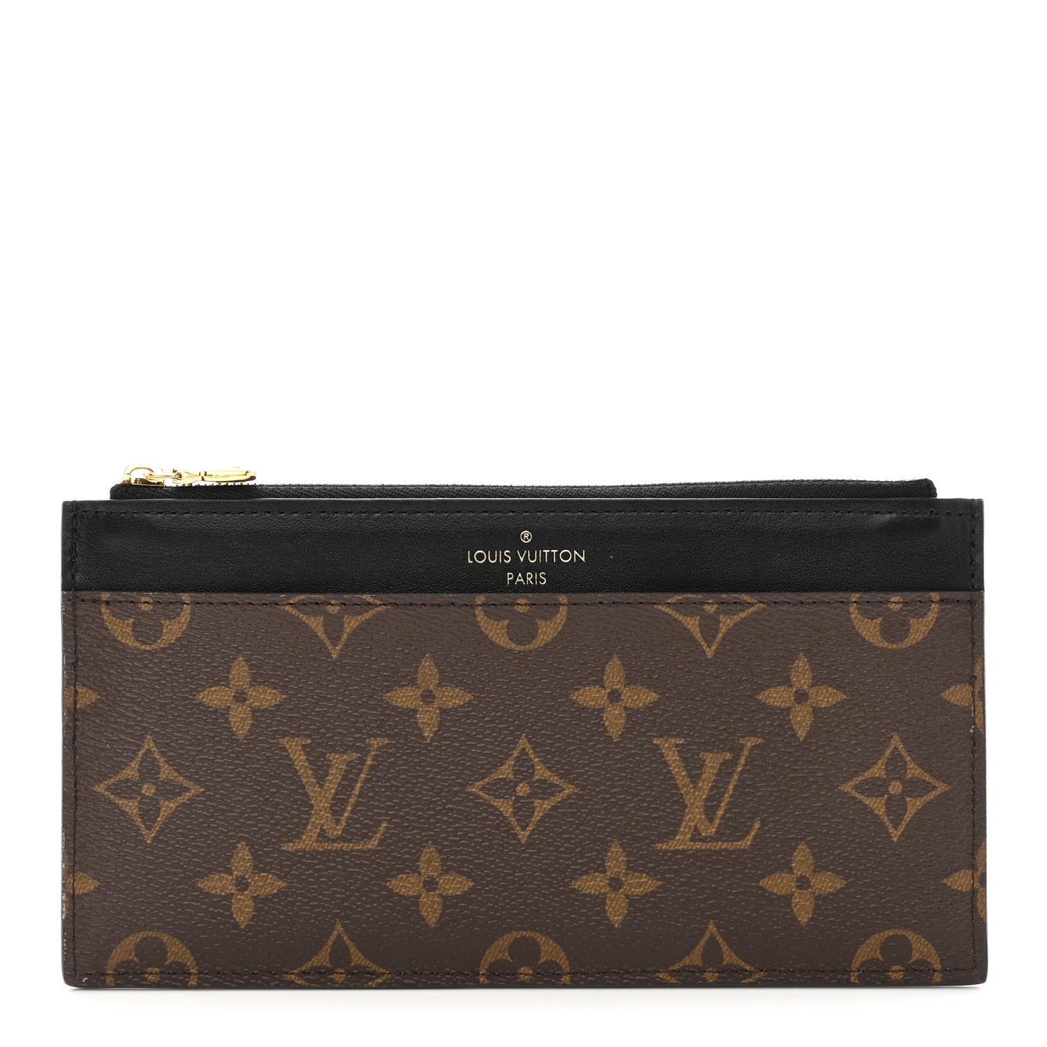 Louis Vuitton Monogram Slim Purse Black 1 of 6