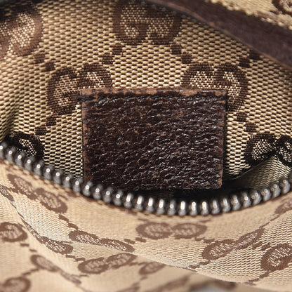 Gucci GG Monogram Double Pocket Belt Bag Dark Brown 6 of 8