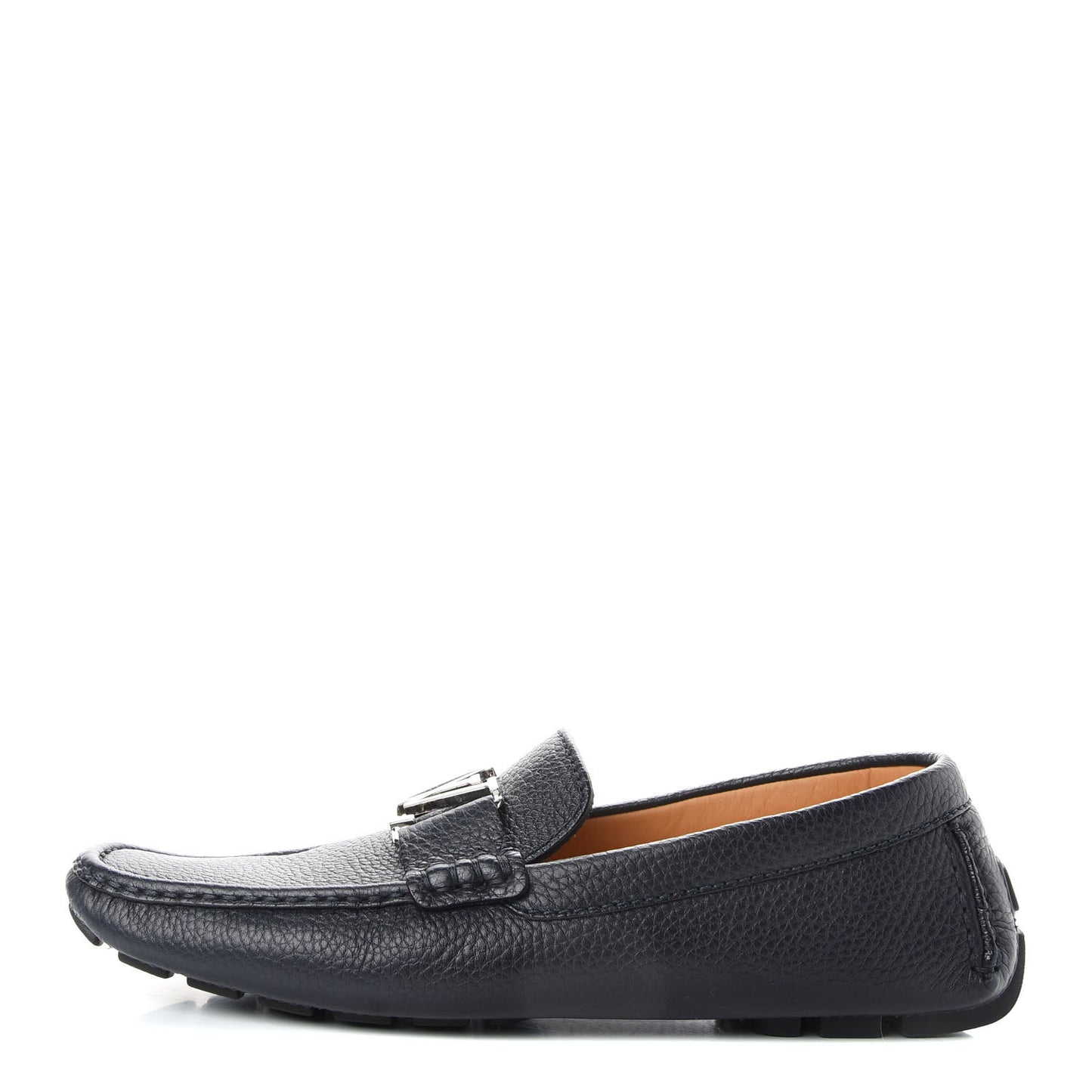 Calfskin Mens Monte Carlo Car Shoe Moccasin Loafers 9 Navy