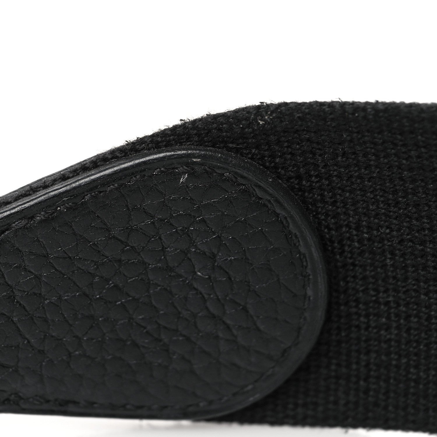 Hermes Toile Taurillon Clemence Shoulder Strap Black 6 of 6