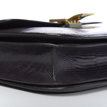 Celine Lizard Medium Classic Box Flap Bag Velvet 8 of 9