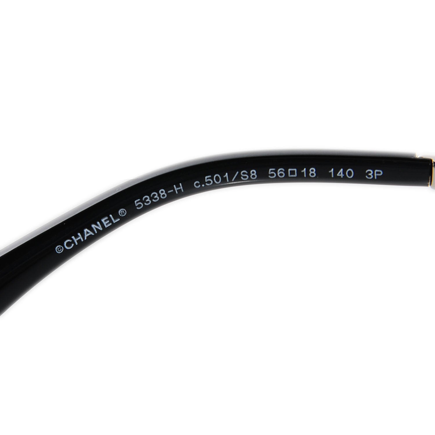 Chanel Butterfly Pearl Polarized Sunglasses 5338-H Black 4 of 6