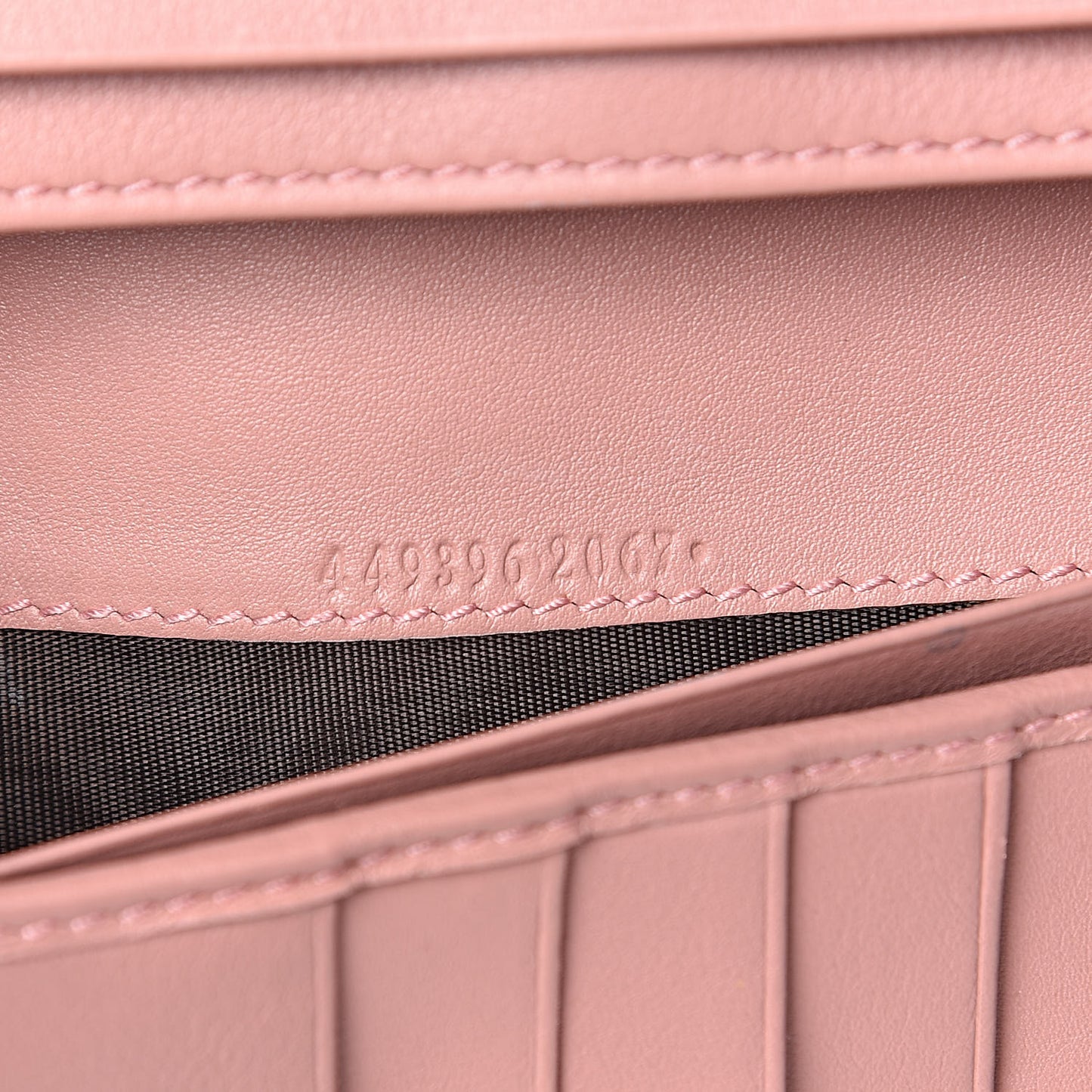 Soft Microguccissima Continental Wallet Soft Pink
