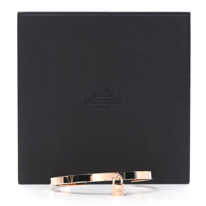 Hermes 18K Rose Gold PM Kelly Clochette Cuff Bracelet ST 5 of 5