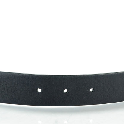 Chanel Calfskin CC Reversible Skinny Belt 95 38 Black Navy 4 of 10