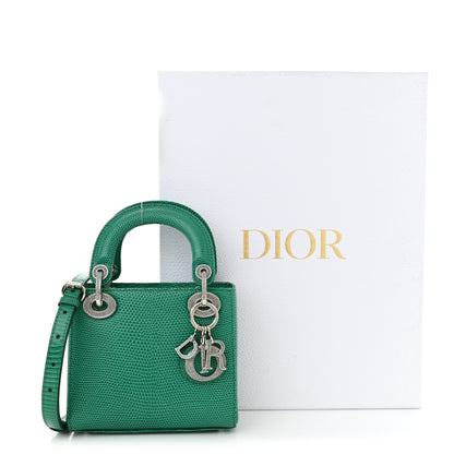 Christian Dior Lizard Swarovski Crystal Mini Lady Dior Green 11 of 11
