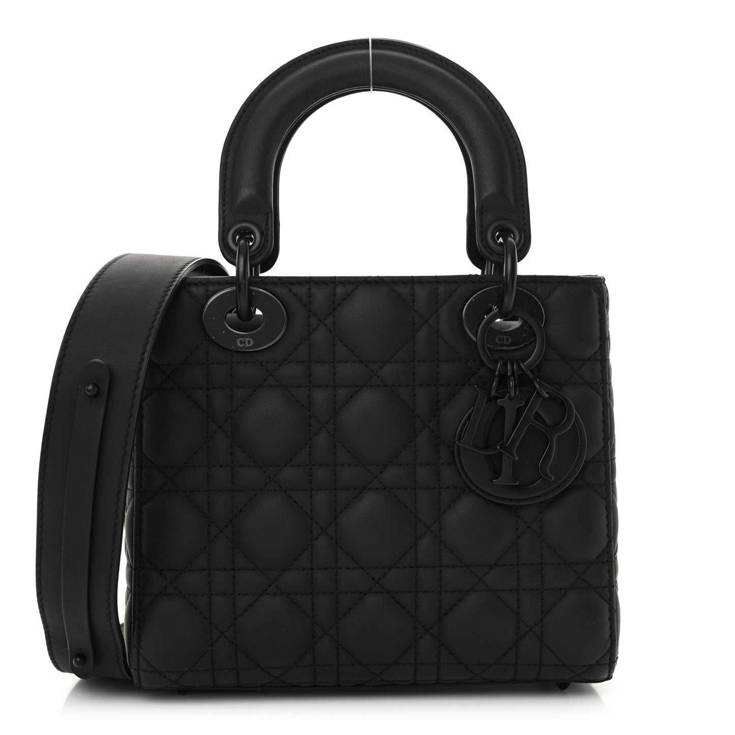 Ultra Matte Calfskin Cannage Small My ABCDior Lady Dior Black