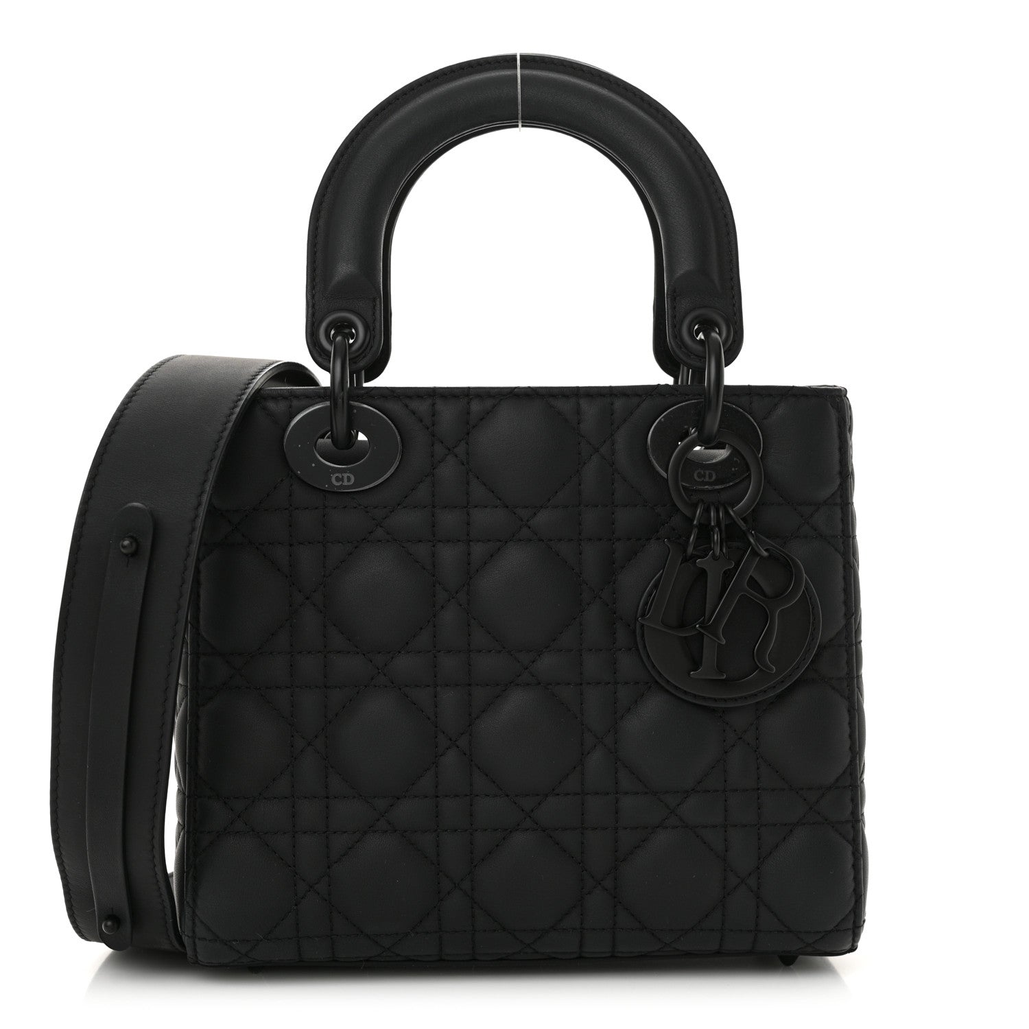 Christian Dior Ultra Matte Calfskin Cannage Small My ABCDior Lady Dior Black 1 of 10