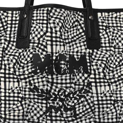 MCM Visetos Large Liz Reversible Shopper Tote Black 13 of 17