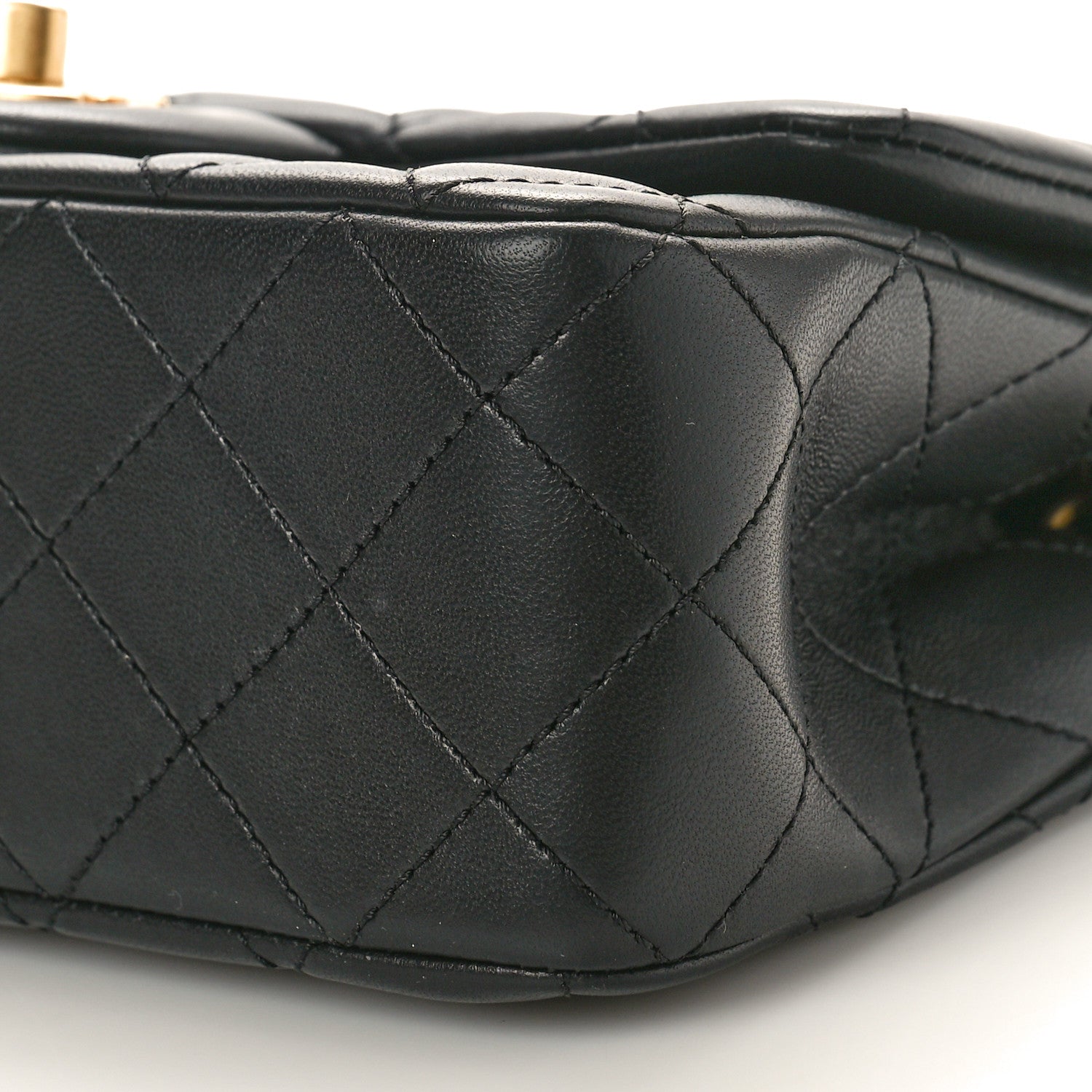 Chanel Lambskin Quilted Mini Rectangular Pearl Crush Flap Black 10 of 11
