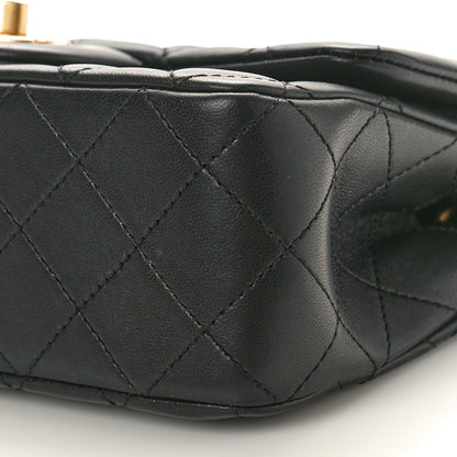 Chanel Lambskin Quilted Mini Rectangular Pearl Crush Flap Black 10 of 11
