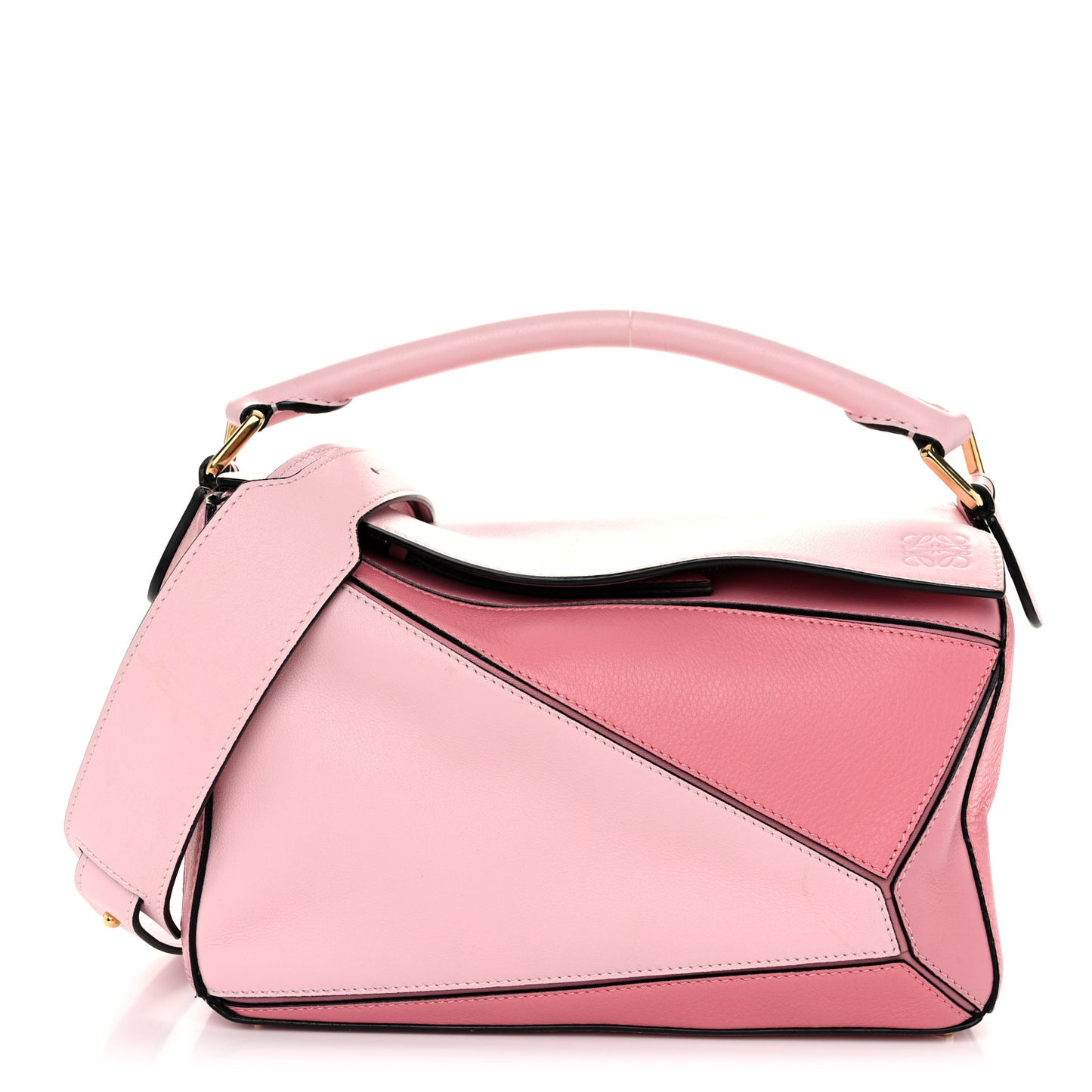 Calfskin Small Puzzle Bag Rosa