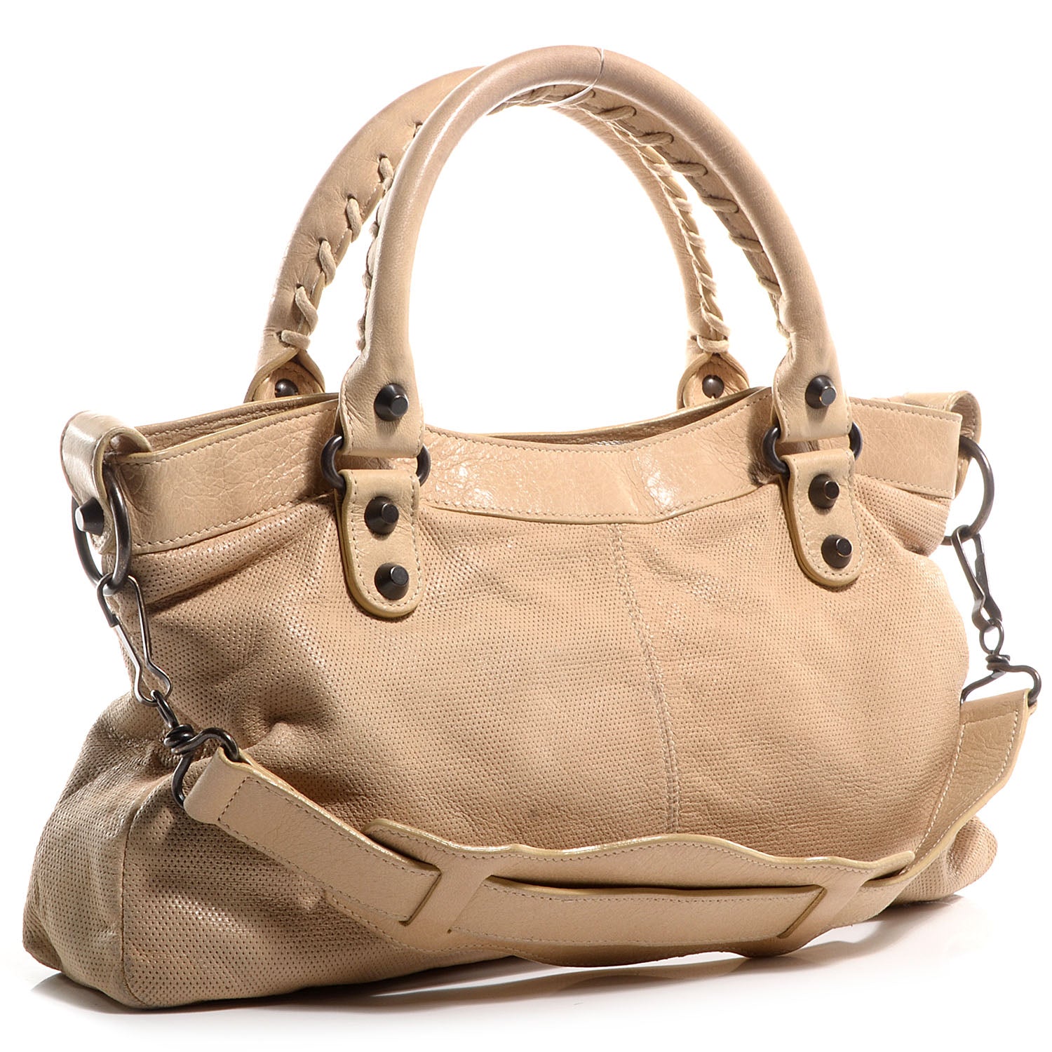 Balenciaga Agneau Perforated First Sahara 6 of 13