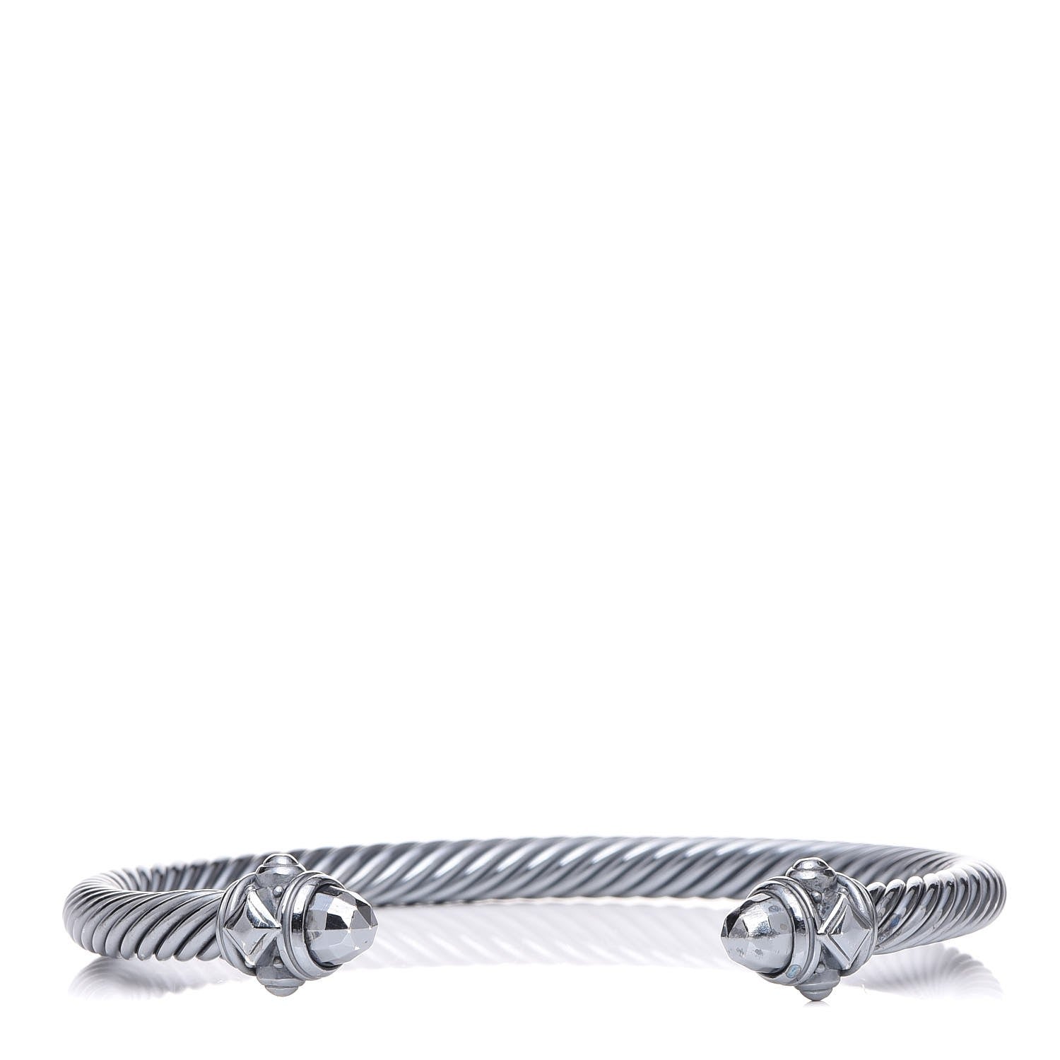 David Yurman Darkened Sterling Silver 5mm Renaissance Bracelet 1 of 6