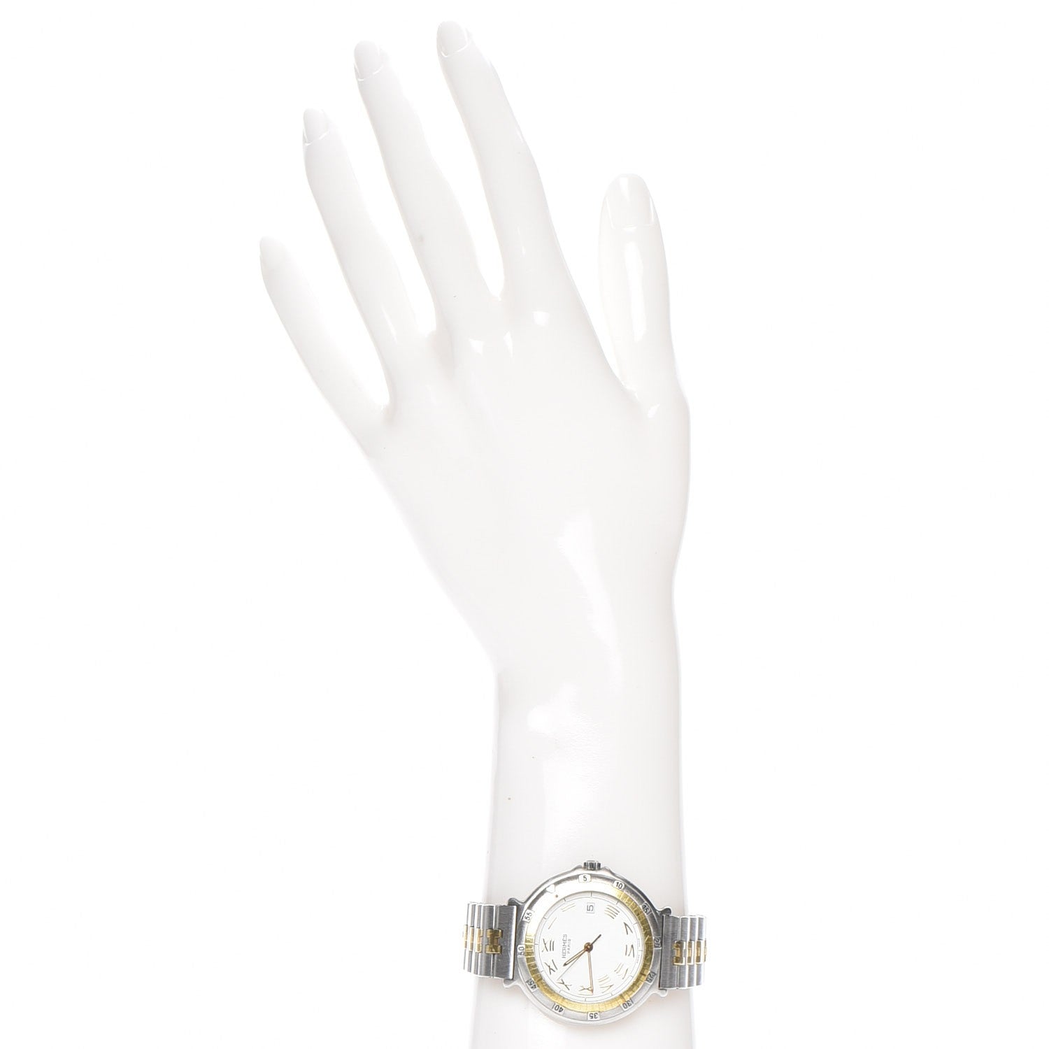 Hermes Stainless Steel 36mm Captain Nemo Quartz Watch Gold 2 of 9