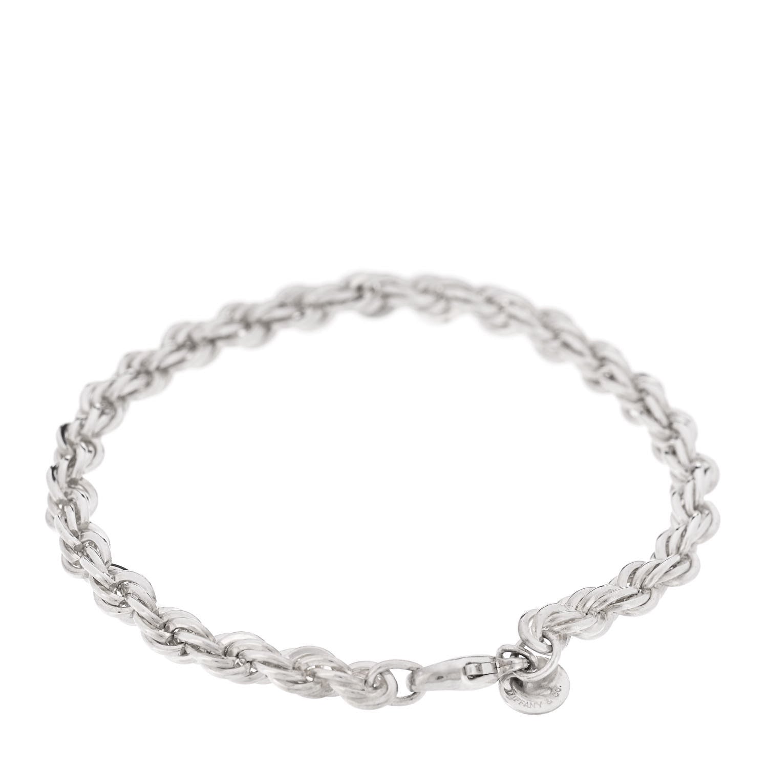 Tiffany Sterling Silver Rope Chain Bracelet 2 of 4
