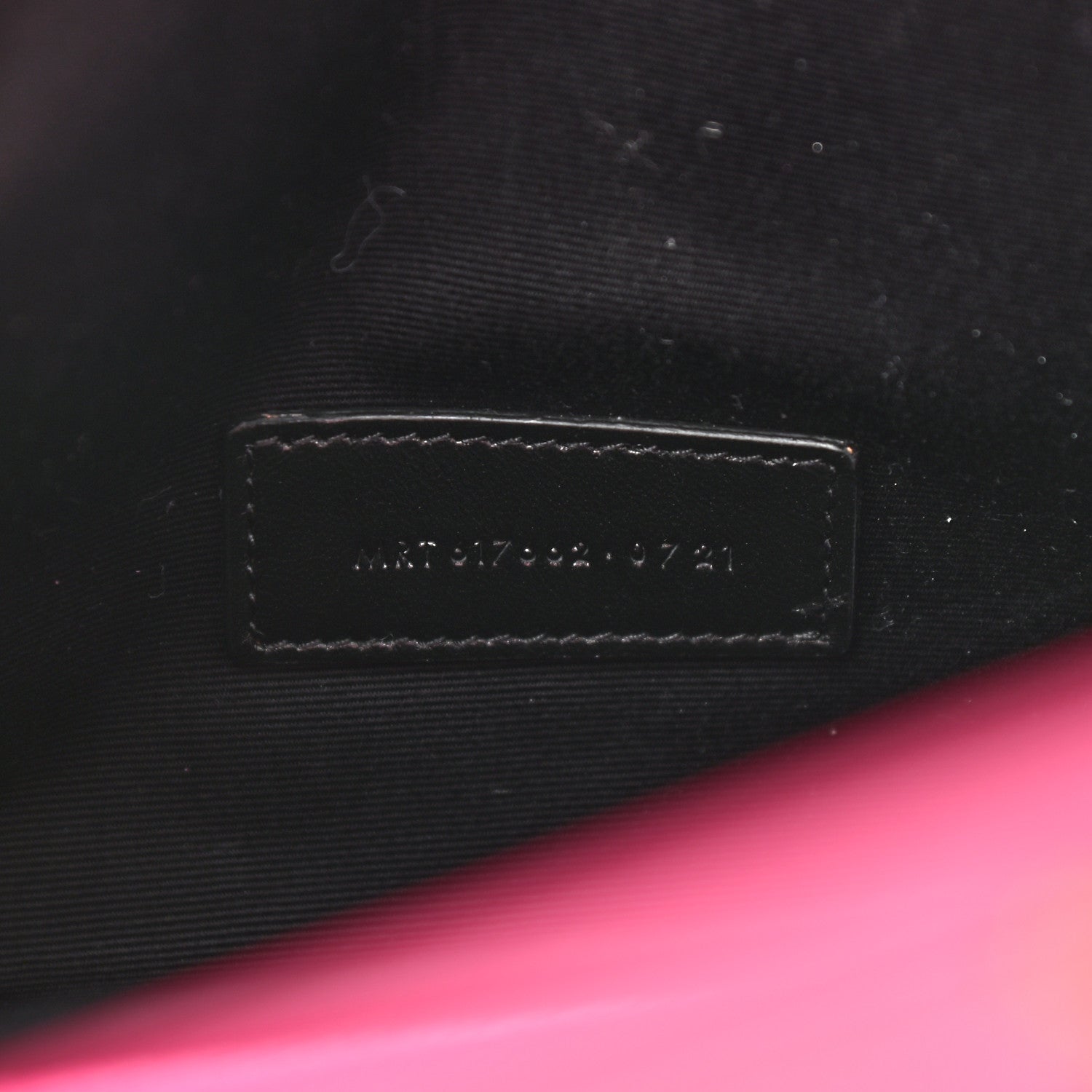 Saint Laurent Grain De Poudre Matelasse Chevron Monogram Envelope Clutch Fuxia Couture 7 of 9