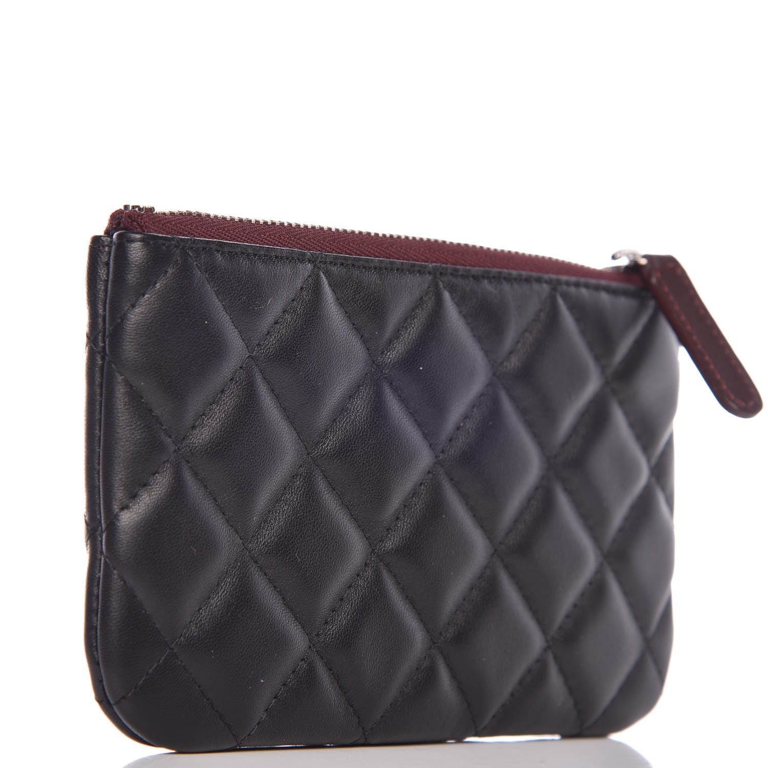 Chanel Lambskin Quilted Small Cosmetic Case Black 3 of 7