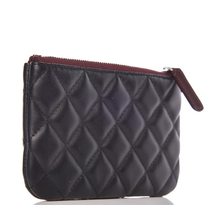 Chanel Lambskin Quilted Small Cosmetic Case Black 3 of 7