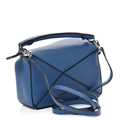 Loewe Calfskin Mini Puzzle Bag Blue 3 of 10