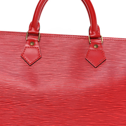 Louis Vuitton Epi Speedy 30 Castillan Red 7 of 9