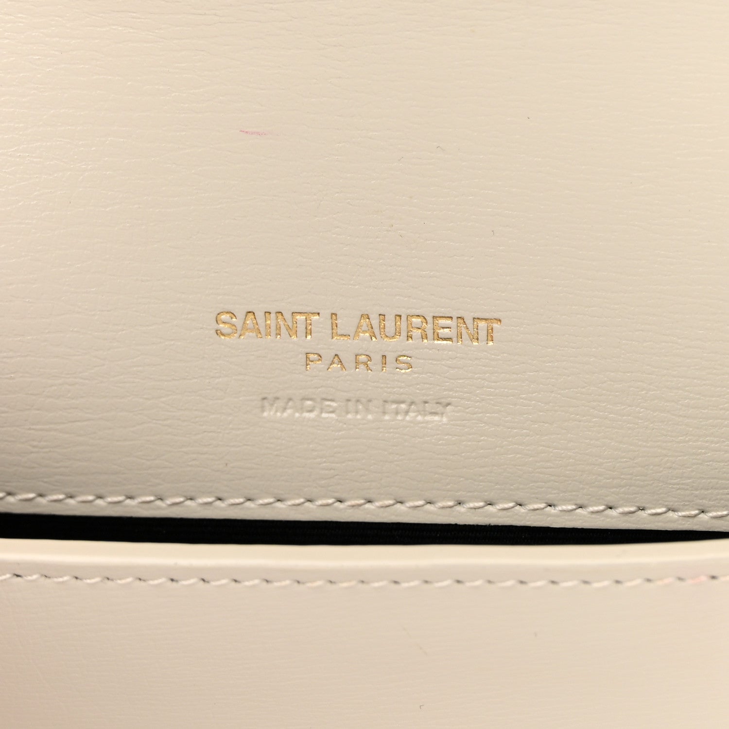 Saint Laurent Smooth Calfskin Monogram Phone Holder Crossbody Crema Soft 6 of 14