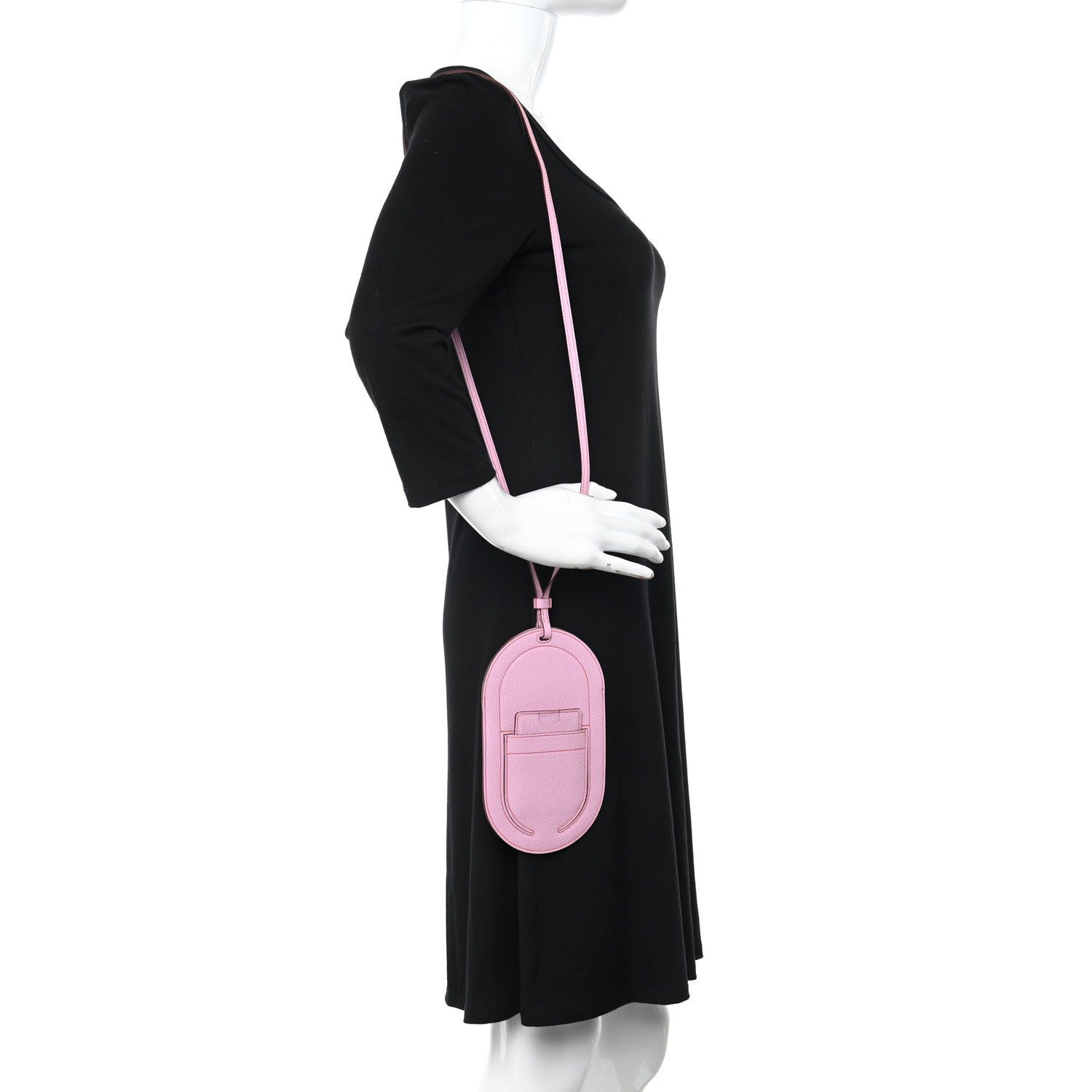Hermes Chevre Mysore In-The-Loop Phone To Go GM Case Mauve Sylvestre 2 of 12