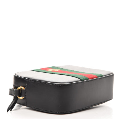 Gucci Calfskin Web Small Webby Bee Shoulder Bag Black 4 of 9