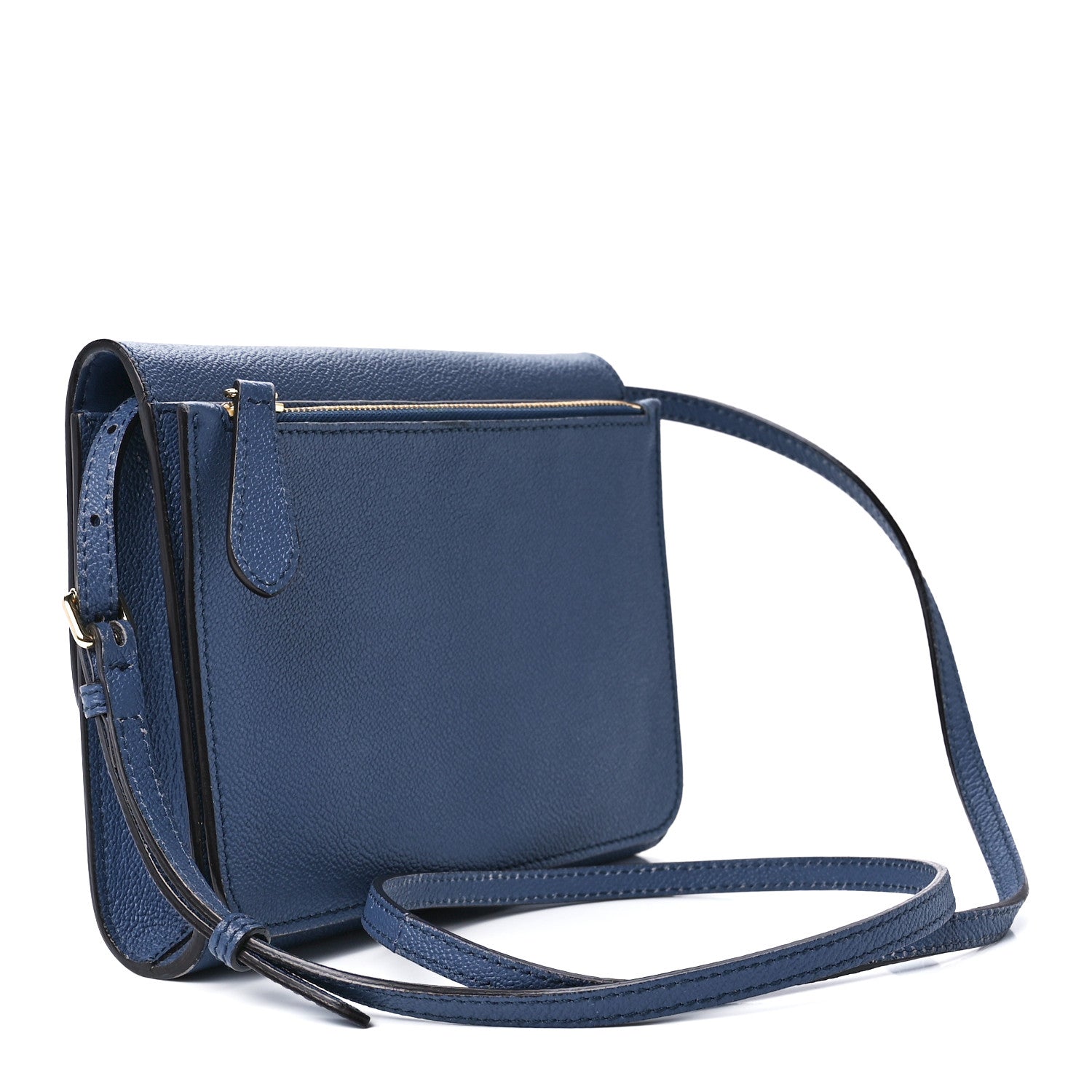 Burberry Grainy Calfskin Small Loxley Crossbody Steel Blue 3 of 19
