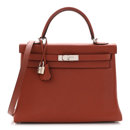 Hermes Evercolor Verso Kelly Retourne 32 Blush Deep Blue 1 of 11