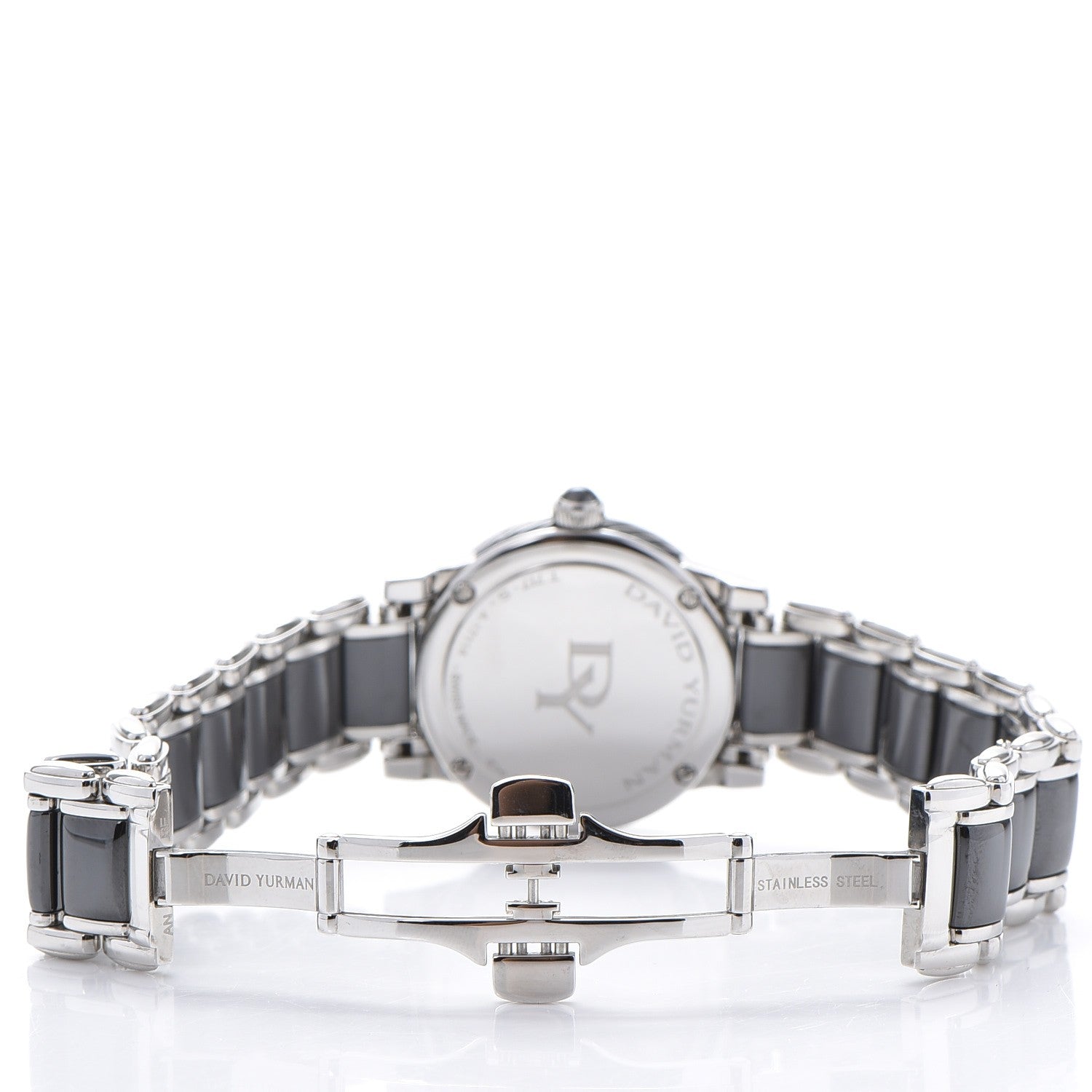 David Yurman Stainless Steel Ceramic Diamond 30mm Classic Quartz Watch Black 8 of 9